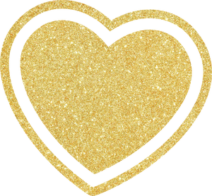 Static Gold Heart 